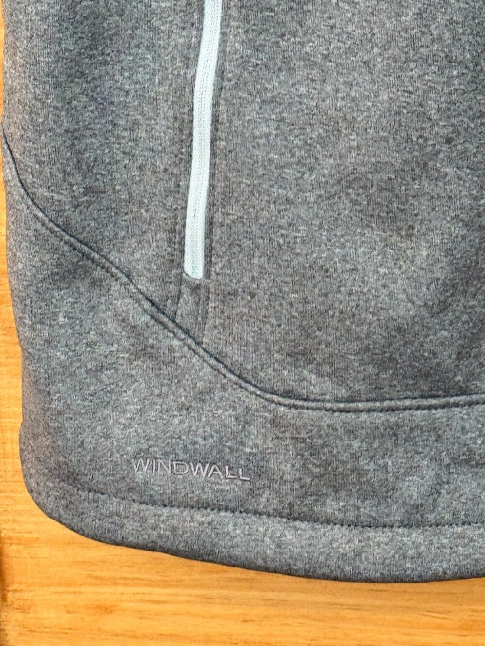 The North Face Gray Windwall Full Zip Lightweight Vest Men's size L - Picture 4 of 7
